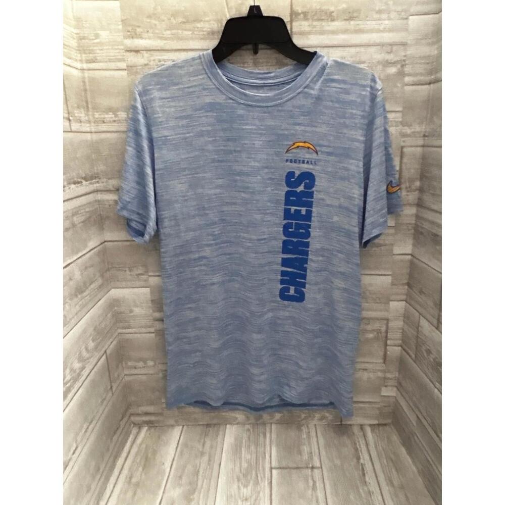 Nike Los Angeles Chargers Dri-FIT T-Shirt Powder Blue Heather Men’s Medium NWOT